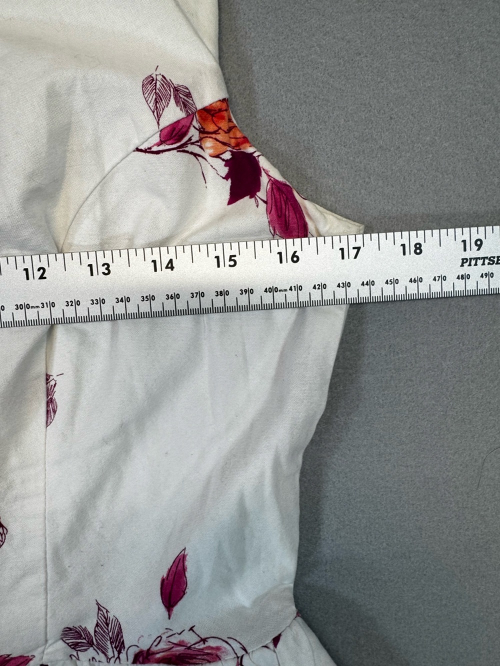 Vintage Women’s Myrtlewood Magenta Orange Floral Cotton Dress - Picture 4 of 7